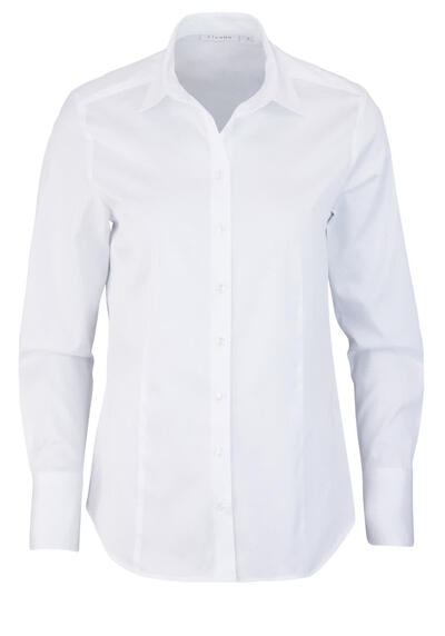 ETERNA Regular Bluse Langarm Hemdenkragen Schulterpasse wei�