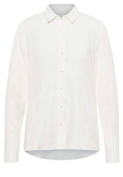 Produktbild für 'ETERNA Regular Fit Bluse Langarm Hemdkragen wei'