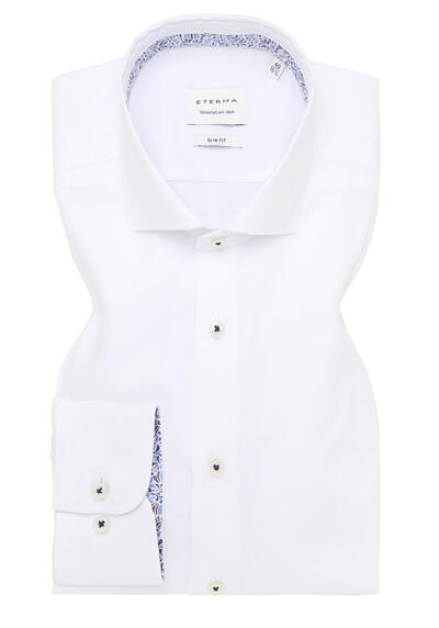 Produktbild für 'ETERNA Slim Fit Hemd Langarm Haifischkragen Oxford wei'