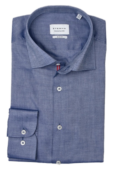 Produktbild für 'ETERNA Slim Fit Hemd Langarm New Kent Kragen Oxford hellblau'