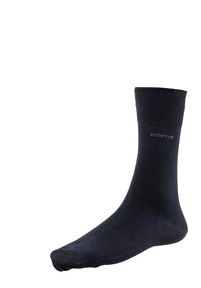 ETERNA Socken mercerisierte Baumwolle schwarz