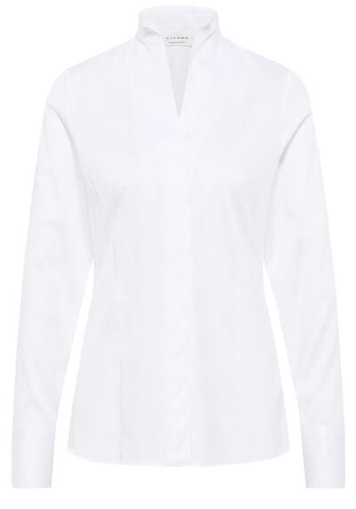 Produktbild fr 'ETERNA Regular Fit Bluse Langarm Kelchkragen bgelleicht wei'