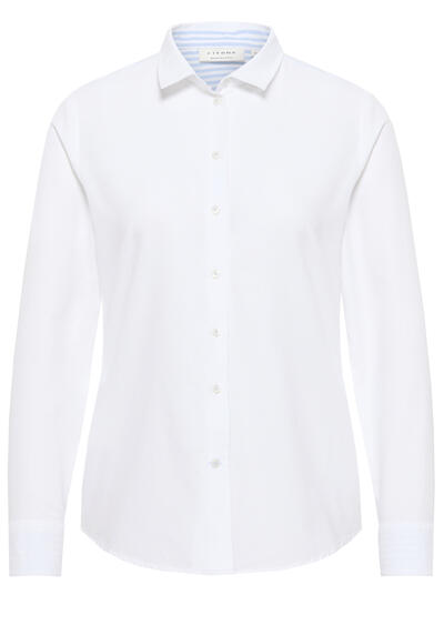 Produktbild fr 'ETERNA Regular Fit Bluse Langarm Hemdkragen wei'
