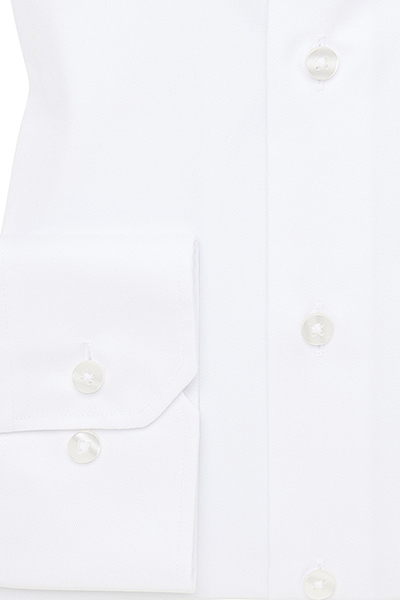 ETERNA Modern Fit Cover Hemd extra langer Arm New Kent Kragen weiß