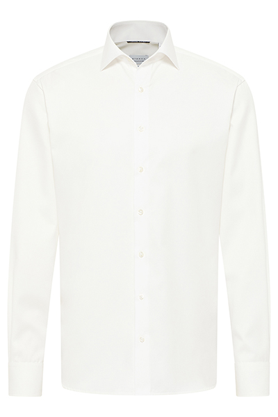 ETERNA Modern Fit Cover Hemd Langarm New Kent Kragen Blickdicht beige
