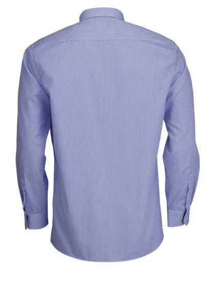 ETERNA Comfort Fit Hemd extra kurzer Arm Streifen hellblau