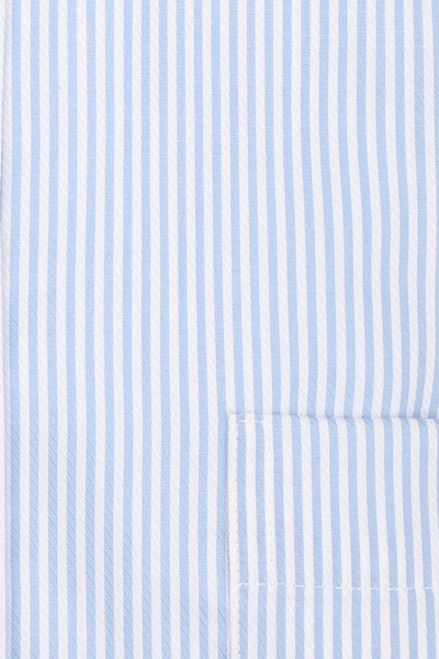 ETERNA Comfort Fit Hemd extra langer Arm Streifen hellblau