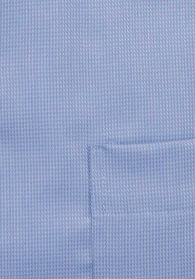 ETERNA Comfort Fit Hemd super langer Arm Twill Struktur hellblau