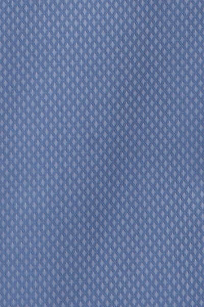 ETERNA Modern Fit Hemd extra kurzer Arm New Kent Kragen Muster blau