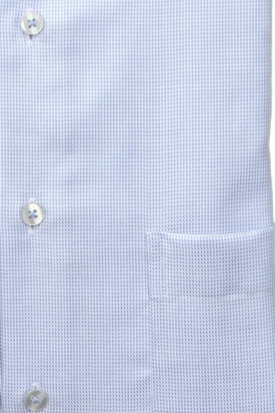 ETERNA Modern Fit Hemd Langarm New Kent Kragen Streifen blau