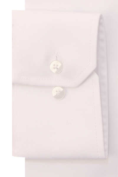 ETERNA Comfort Fit Cover Hemd Langarm Button Down Kragen Blickdicht weiß