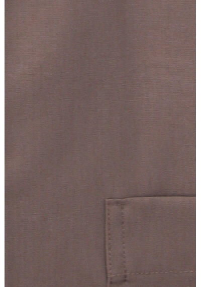 ETERNA Comfort Fit Hemd extra kurzer Arm New Kent Kragen hellbraun