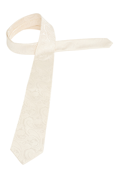 ETERNA 1863 Krawatte aus reiner Seide 7,5 cm breit ecru