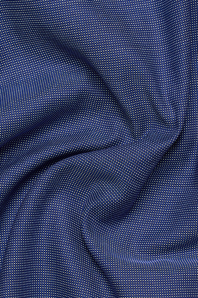 ETERNA Modern Fit Hemd Langarm Haifischkragen Struktur dunkelblau