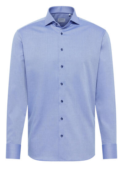 Produktbild fr 'ETERNA Modern Fit Hemd super langer Arm Haifischkragen Muster hellblau'