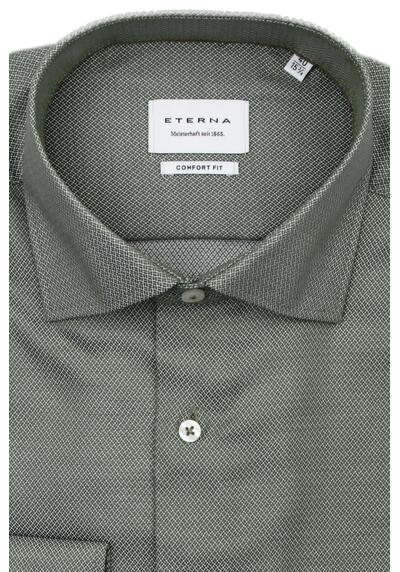 Produktbild fr 'ETERNA Comfort Fit Cover Hemd Langarm Blickdicht Struktur grn'