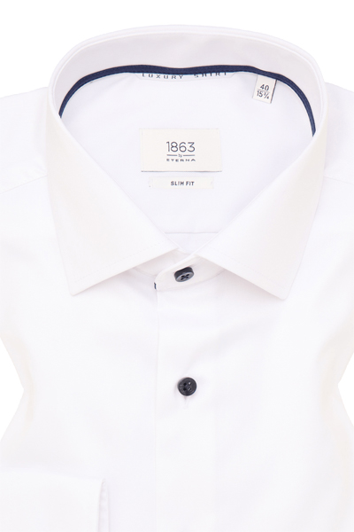 Produktbild f�r 'ETERNA Slim Fit 1863 Hemd Langarm New Kent Kragen wei�'