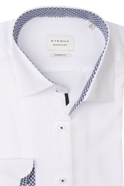 Produktbild fr 'ETERNA Modern Fit Hemd Langarm New Kent Kragen wei'