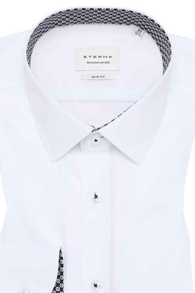 Produktbild f�r 'ETERNA Slim Fit Hemd extra langer Arm New Kent Kragen wei�'