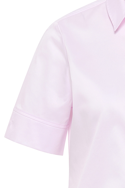 ETERNA Regular Fit Bluse Halbarm Hemdkragen rosa