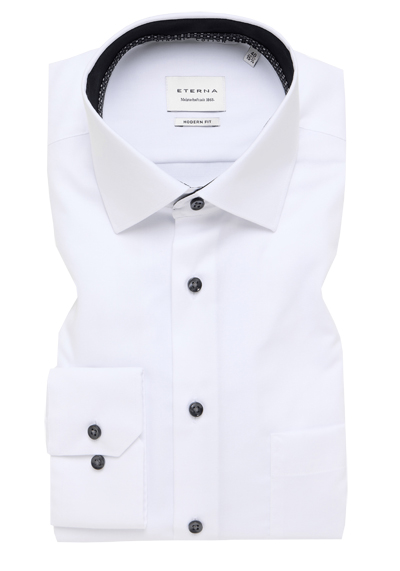 ETERNA Modern Fit Dynamic Cotton Hemd extra langer Arm Twill wei�