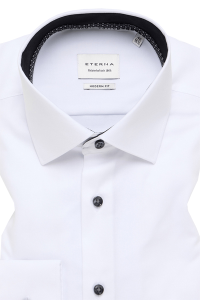 Produktbild f�r 'ETERNA Modern Fit Dynamic Cotton Hemd extra langer Arm Twill wei�'