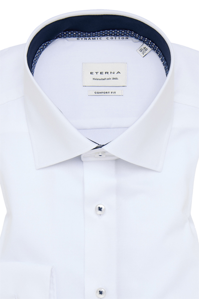 Produktbild f�r 'ETERNA Comfort Fit Dynamic Cotton Hemd super langer Arm Twill wei�'