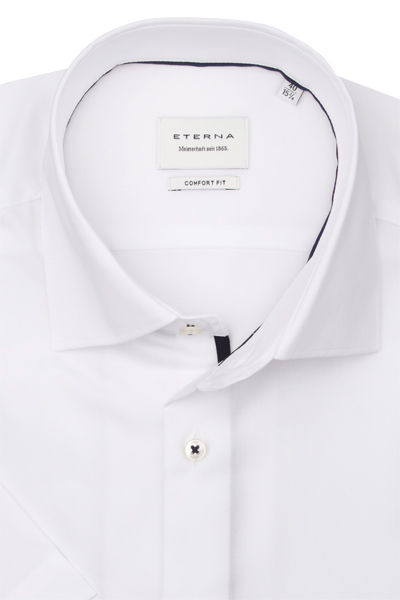 Produktbild f�r 'ETERNA Comfort Fit Hemd Halbarm New Kent Kragen Struktur wei�'
