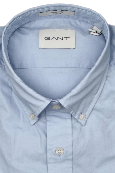 Produktbild fr 'GANT Slim Hemd Langarm Button Down Kragen Popeline hellblau'
