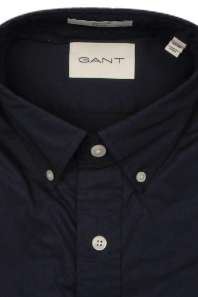 Produktbild fr 'GANT Slim Hemd Langarm Button Down Kragen Popeline nachtblau'