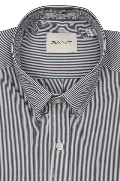Produktbild fr 'GANT Regular Hemd Langarm Button Down Kragen Streifen schwarz'