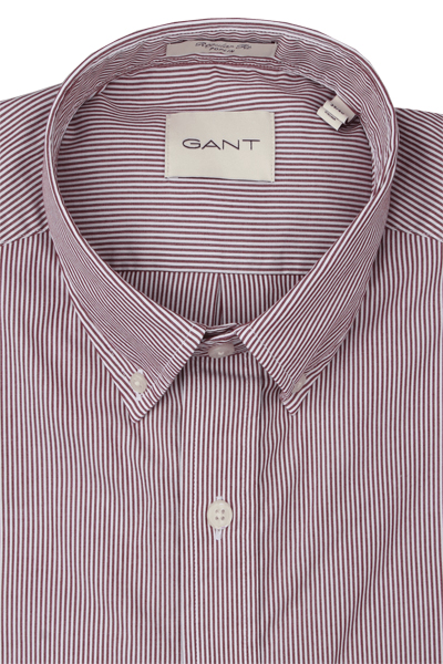 Produktbild f�r 'GANT Regular Hemd Langarm Button Down Kragen Streifen dunkelrot'