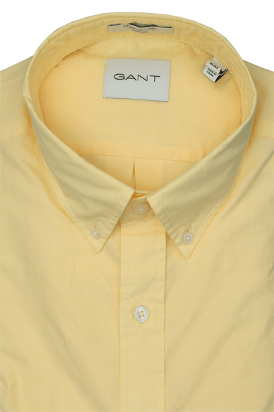 Produktbild fr 'GANT Regular Hemd Langarm Button Down Kragen Popeline gelb'