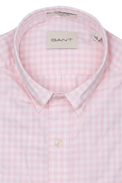 Produktbild fr 'GANT Regular Hemd Langarm Button Down Kragen Karo rosa'