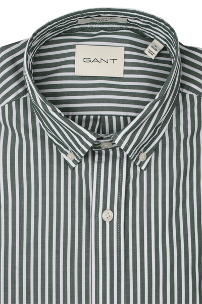 Produktbild f�r 'GANT Regular Hemd Langarm Button Down Kragen Streifen gr�n'