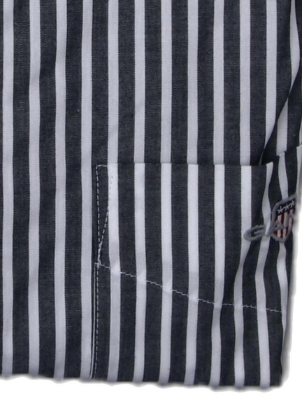 Produktbild fr 'GANT Regular Hemd Langarm Button Down Kragen Streifen schwarz'