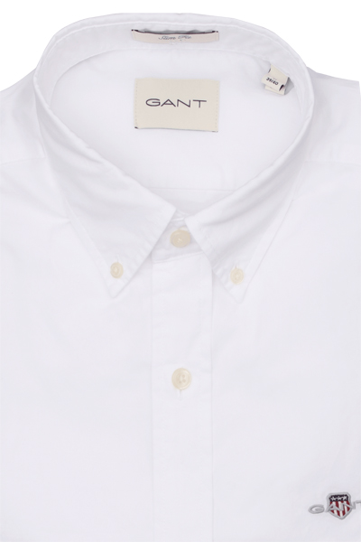 Produktbild fr 'GANT Slim Hemd Langarm Button Down Kragen Oxford wei'