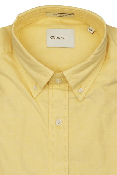 Produktbild fr 'GANT Regular Hemd Langarm Button Down Kragen Oxford gelb'