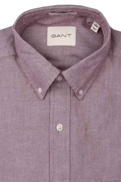 Produktbild f�r 'GANT Regular Hemd Langarm Button Down Kragen Oxford weinrot'