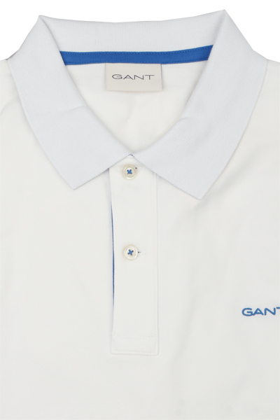 Produktbild fr 'GANT Regular Polo Halbarm geknpfter Polokragen Stretch Pique wei'