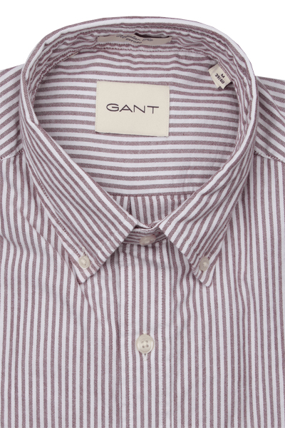 Produktbild f�r 'GANT Regular Hemd Langarm Button Down Kragen Oxford Streifen rot'