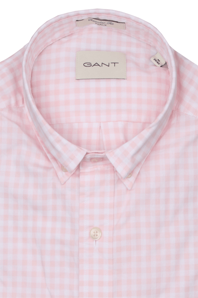 Produktbild f�r 'GANT Regular Hemd Langarm Button Down Kragen Karo rosa'