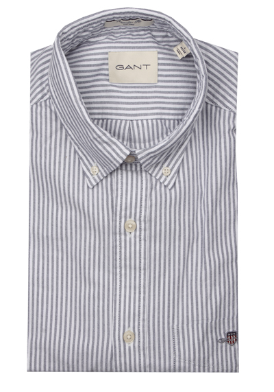 Produktbild f&uuml;r 'GANT Regular Hemd Langarm Button Down Kragen Oxford Streifen dunkelblau'