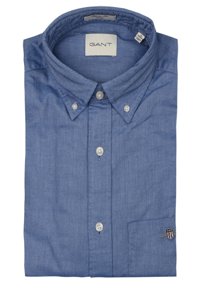 Produktbild für 'GANT Regular Hemd Langarm Button Down Kragen Oxford mittelblau'