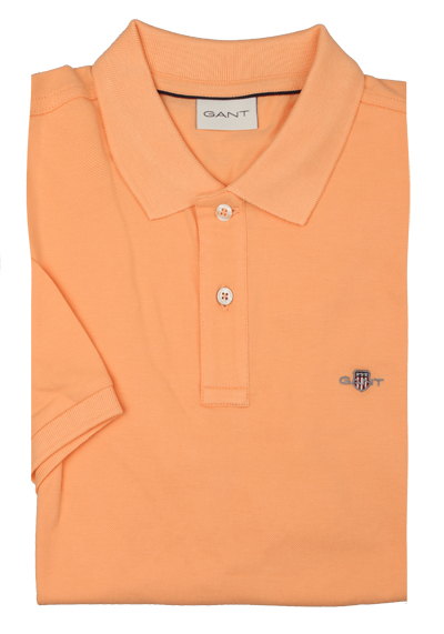 Produktbild für 'GANT Regular Polo Halbarm geknpfter Polokragen Pique apricot'