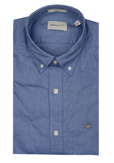 Produktbild für 'GANT Slim Hemd Langarm Button Down Kragen Oxford mittelblau'