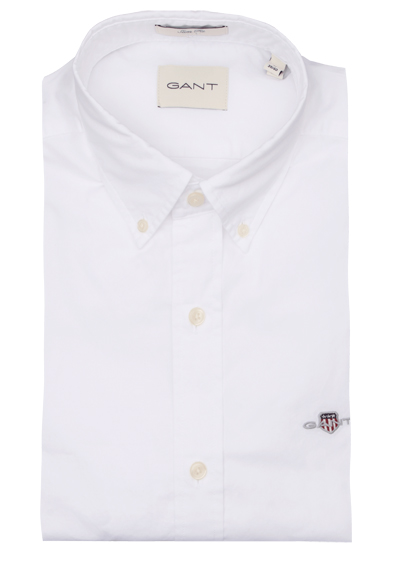 Produktbild für 'GANT Slim Hemd Langarm Button Down Kragen Oxford wei'