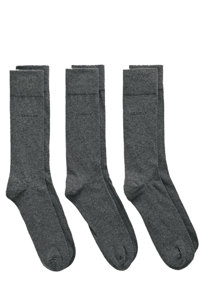 Produktbild für 'GANT Socken 3er Pack Baumwollmix grau'