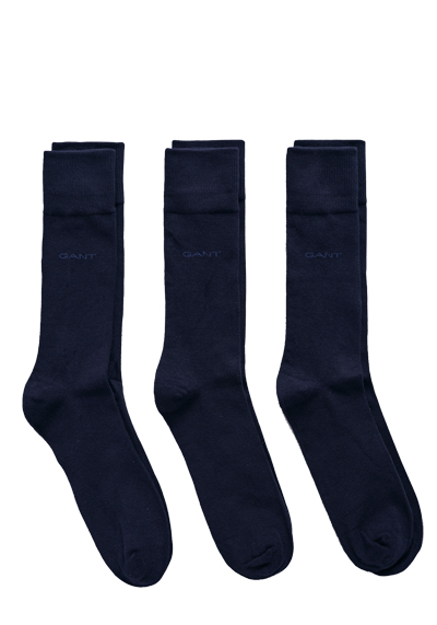Produktbild für 'GANT Socken 3er Pack Baumwollmix nachtblau'