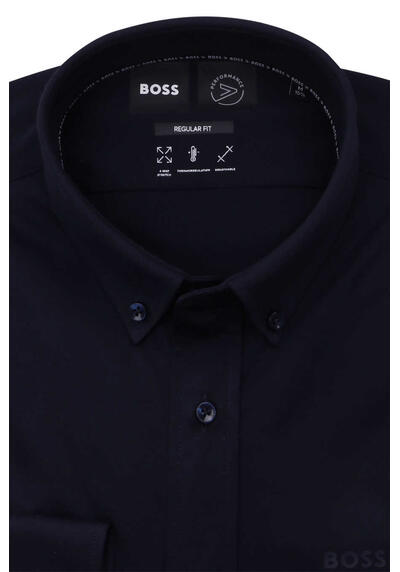 Produktbild fr 'BOSS Regular Fit Hemd P-JOE-BD-C1-222 Langarm Button Down Kragen navy'